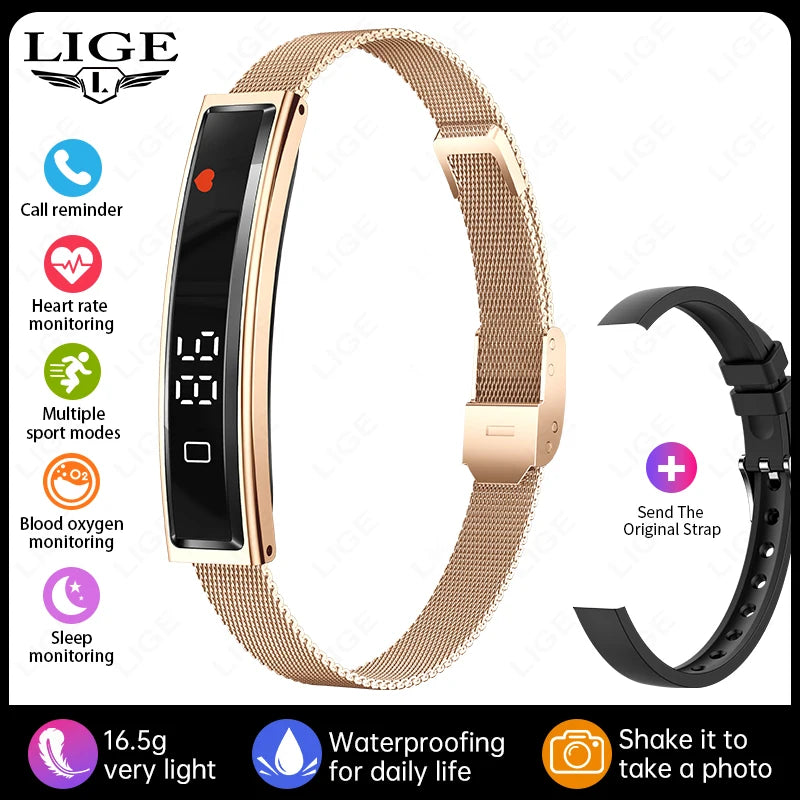 Health Smart Band Fitness Tracker Smartwatch with Heart Rate Blood Oxygen Sleep Monitor Waterproof Pedometer Watch for Unisex