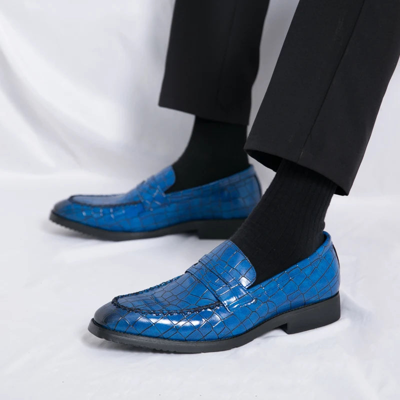 Luxury Loafers Men Slip-On Business,Office  and Wedding Dress Driving Shoes