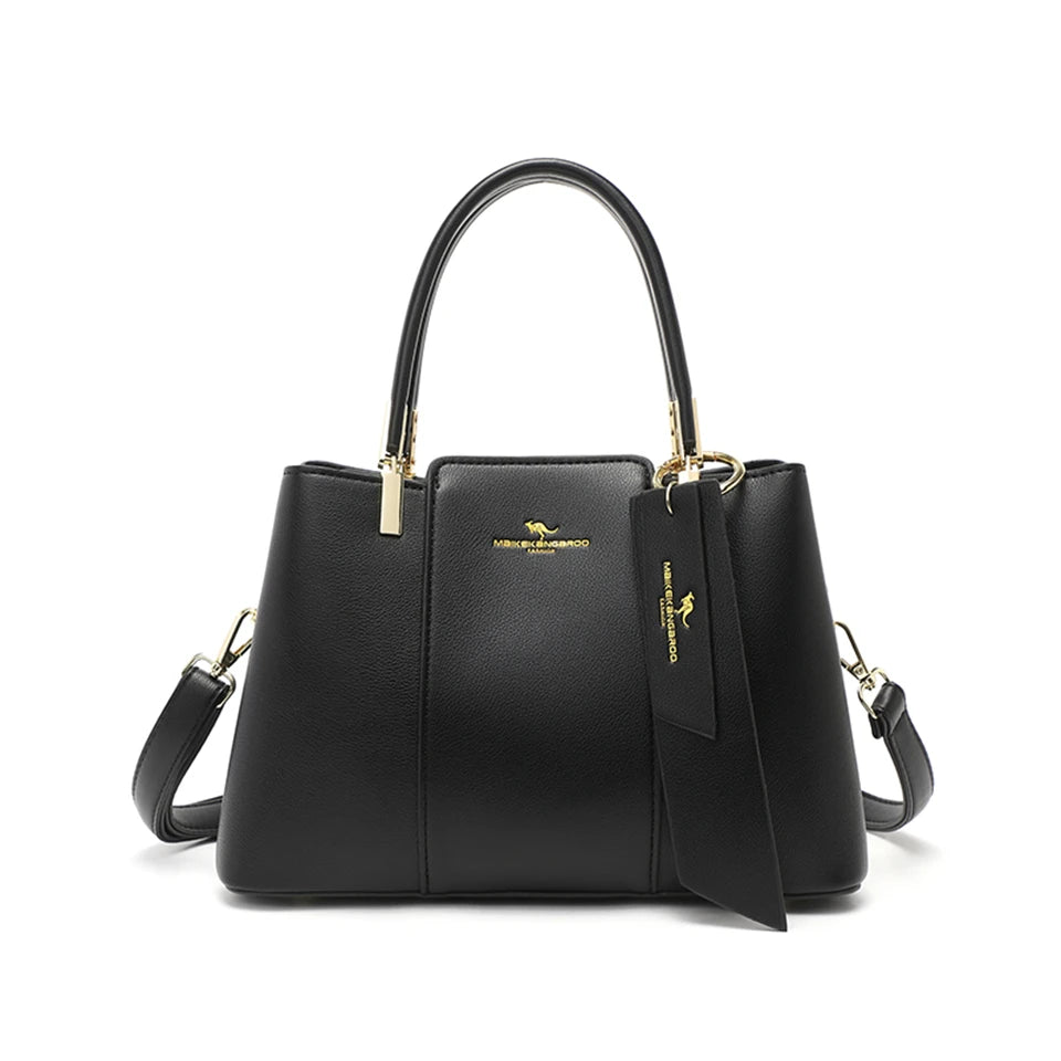 Luxury Leather  Handbag Large Capacity and Soft
