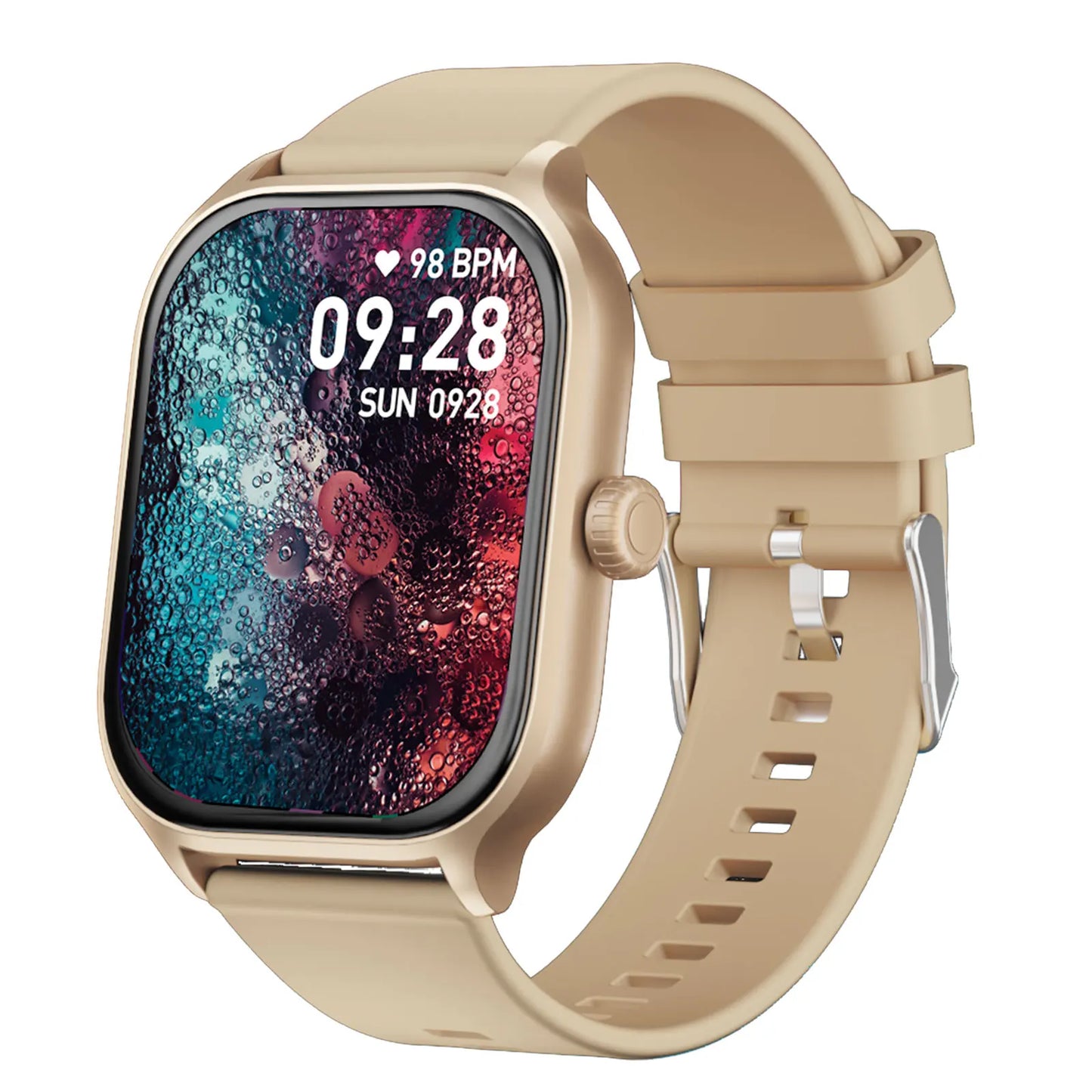 Smartwatch, Wireless Calling/Dialling, Call Alert & Rejection, Short Message Alert, Sports Watch, Custom Wallpaper, iPhone/Andriod