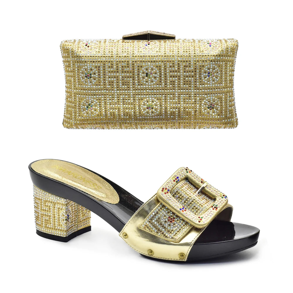 Wine Color Italian Shoes with Matching Bags