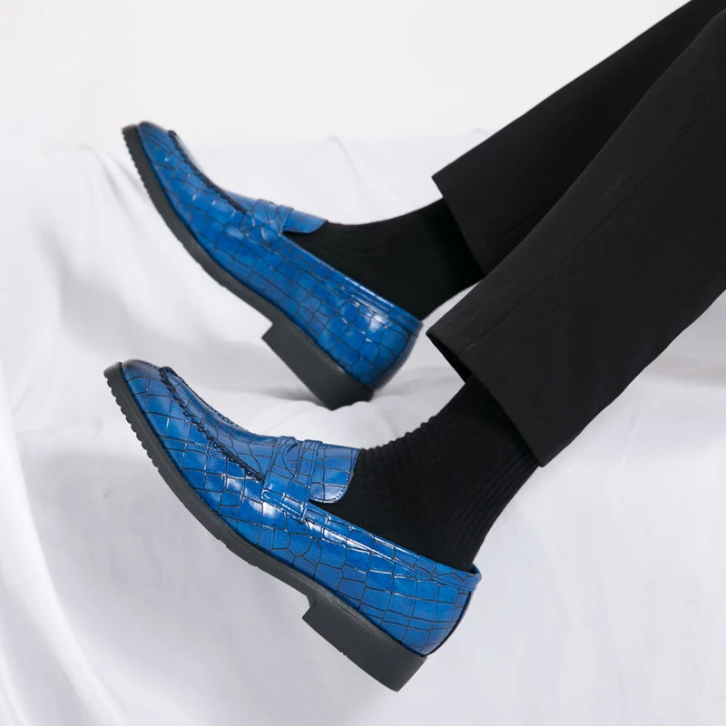 Luxury Loafers Men Slip-On Business,Office  and Wedding Dress Driving Shoes