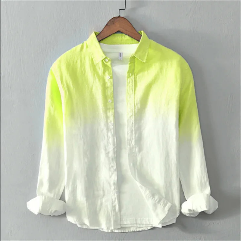 Spring and Autumn Shirt Casual Long Sleeve Collar Shirt