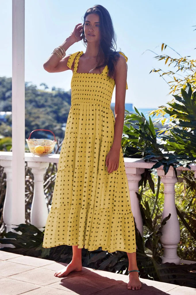 Sexy Sleeveless Hot Girl Strap Long Casual Comfortable Dress For Women