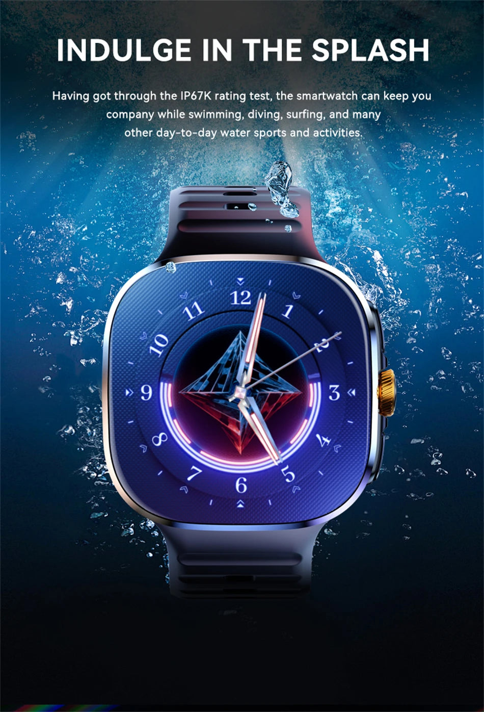 5G/4G Full Network Smart Watch 2.40 inch Big Screen HD Video Call 8GB+128GB RAM 2100mAh Google Play WIFI GPS Sim Card