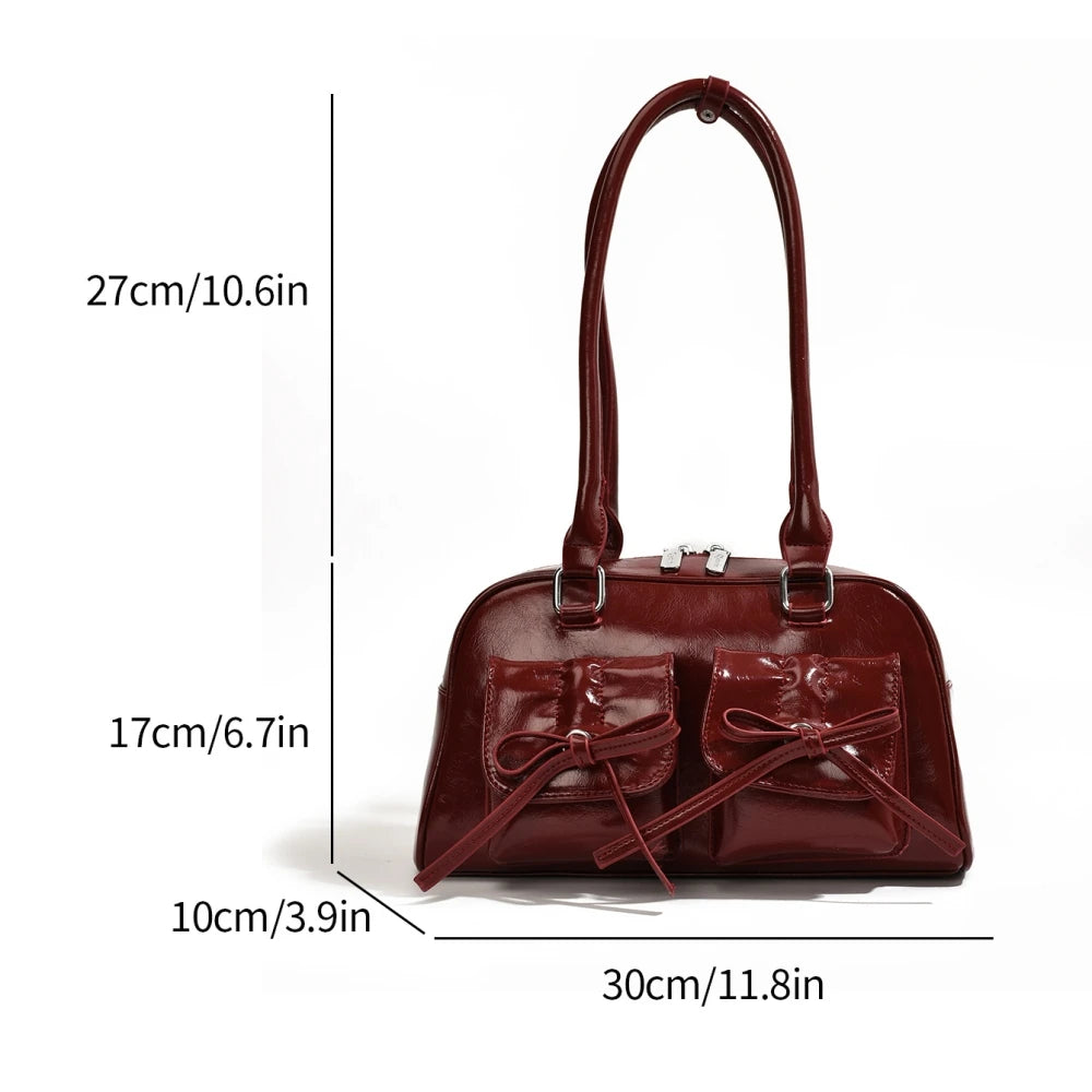 Shoulder Bags with  Big Capacity Commuter Mini Boston Underarm Luxury Designer Handbag