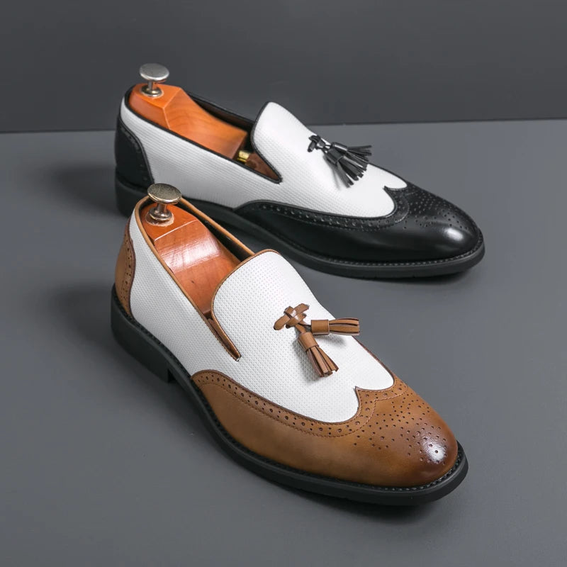 Leather Moccasins Comfortable For Wedding and Office Designer Shoes