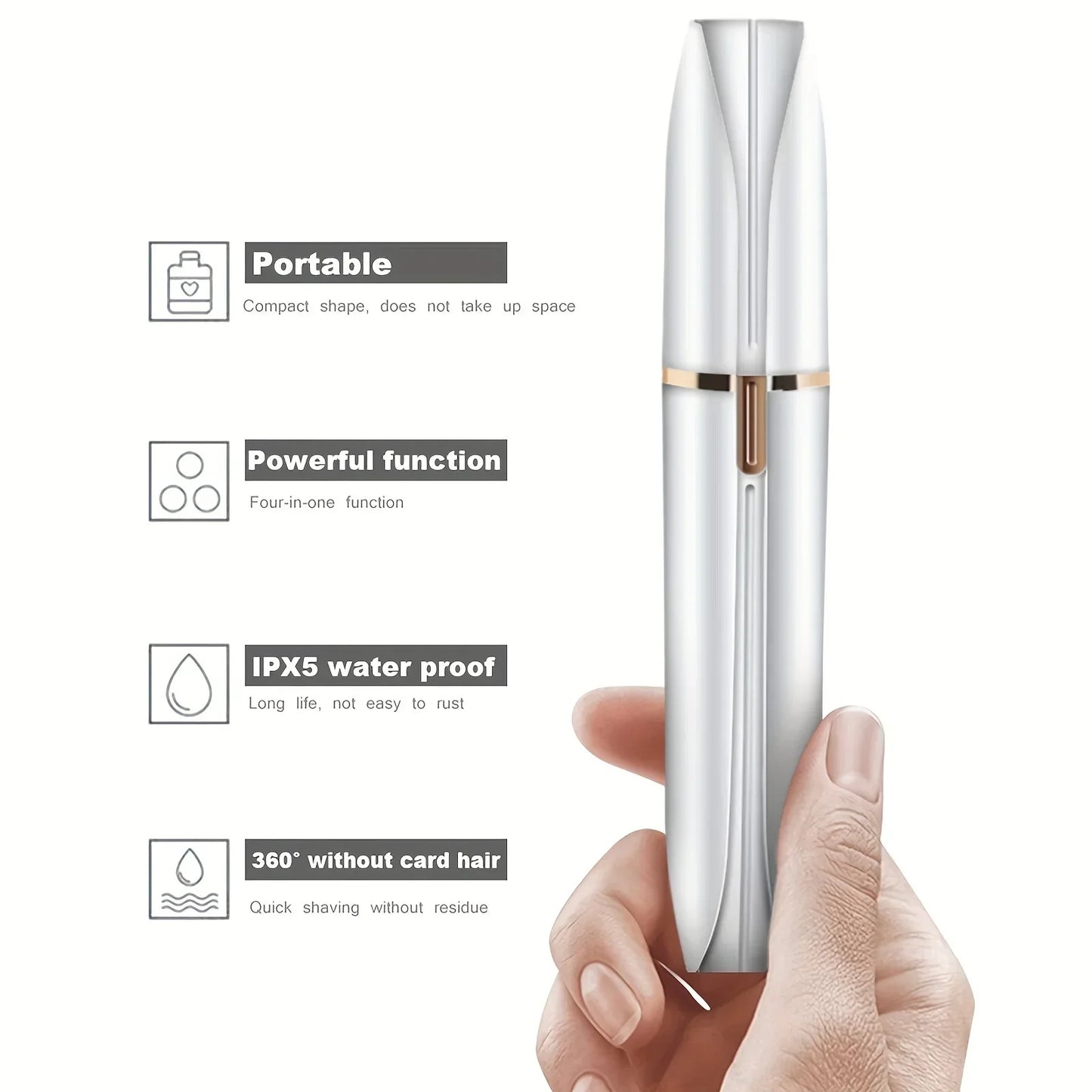 4 In 1 Electric Hair Remover Full Body Shaving Facial Epilator Shaver Eyebrow Trimmer Nose Bikini Line Painless Epilator