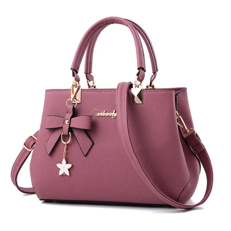 Luxury Designer Handbags Female Bags Plum Bowknot Sweet Messenger Crossbody Bag