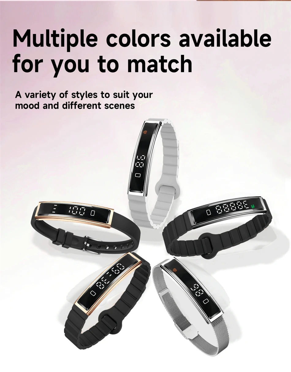 Health Smart Band Fitness Tracker Smartwatch with Heart Rate Blood Oxygen Sleep Monitor Waterproof Pedometer Watch for Unisex