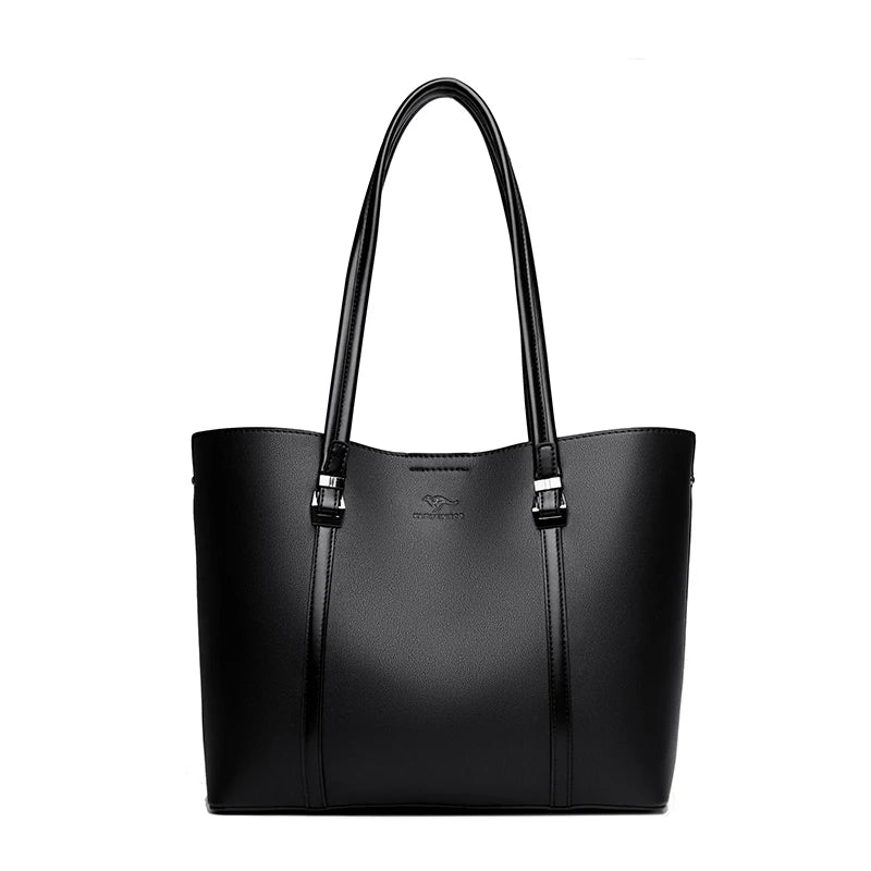 Large Capacity Shopping Luxury High Leather Ladies Bag