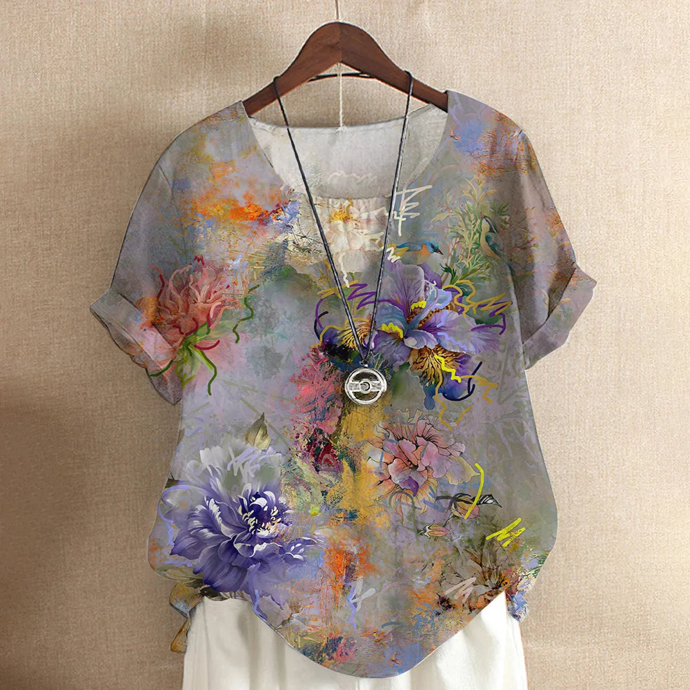 Tops Fashion Pullover Ladies Tees For Summer