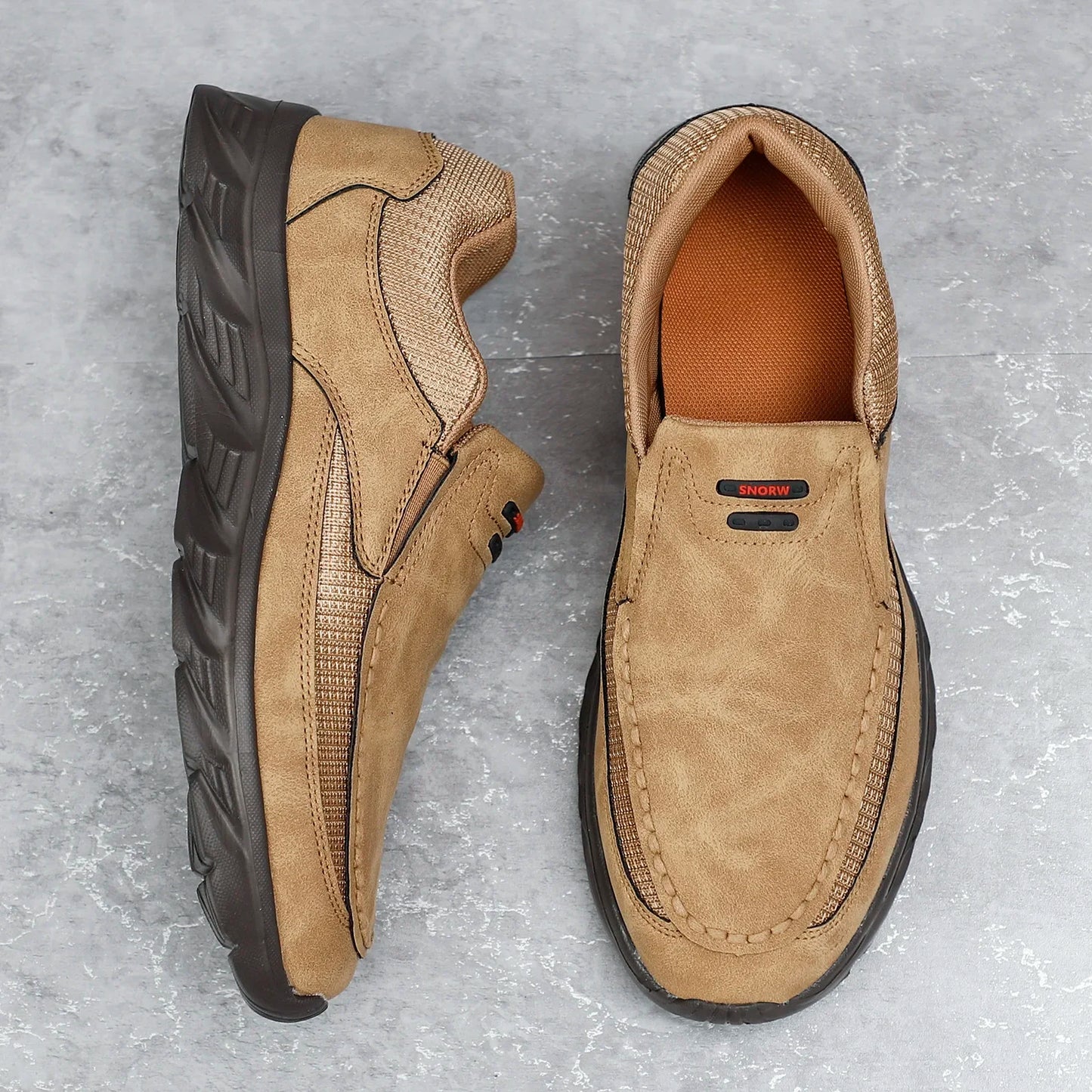 Men Sneakers Comfortable Leather Flat Footwear For Men