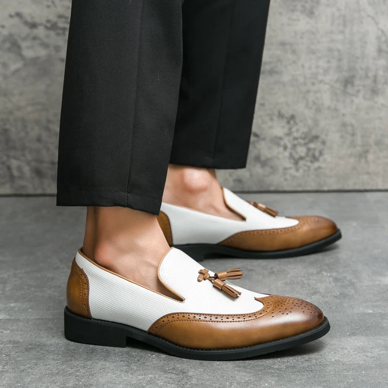 Leather Moccasins Comfortable For Wedding and Office Designer Shoes