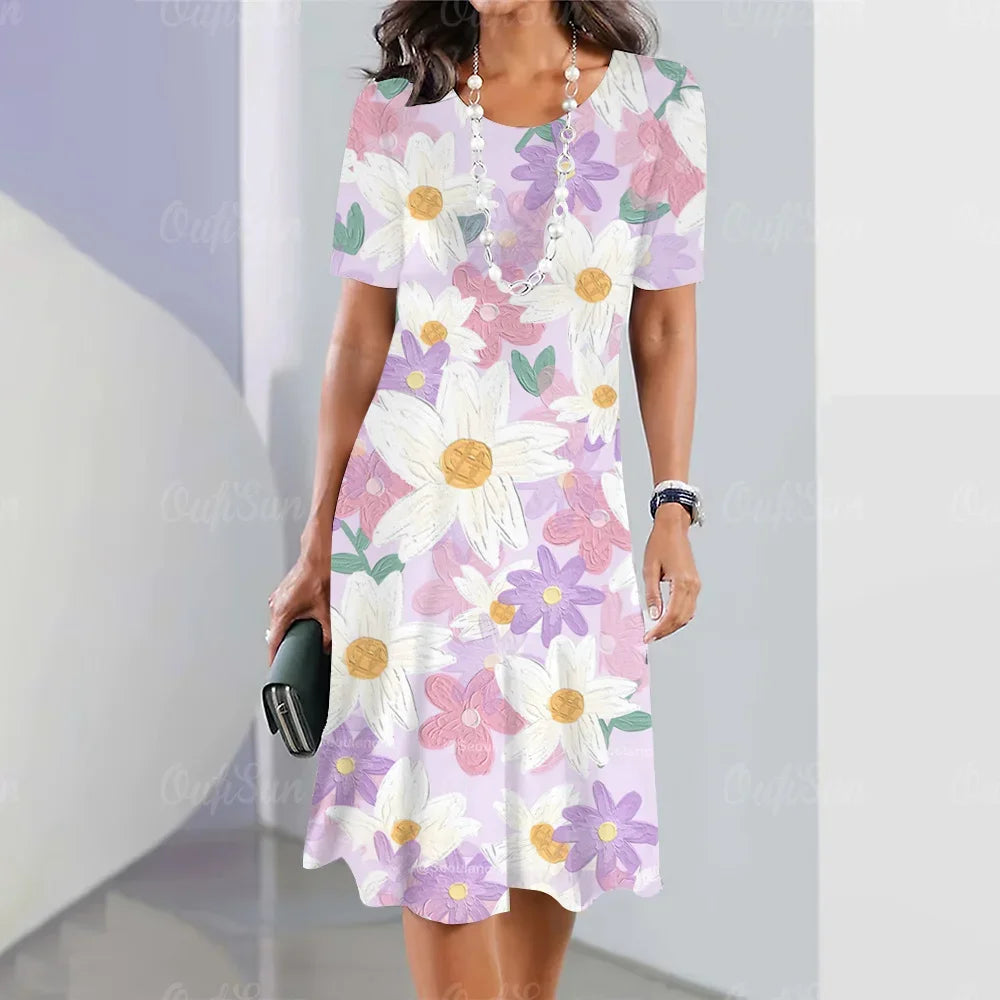 Elegant Beautiful Casual Mini  Summer Sweet Dress