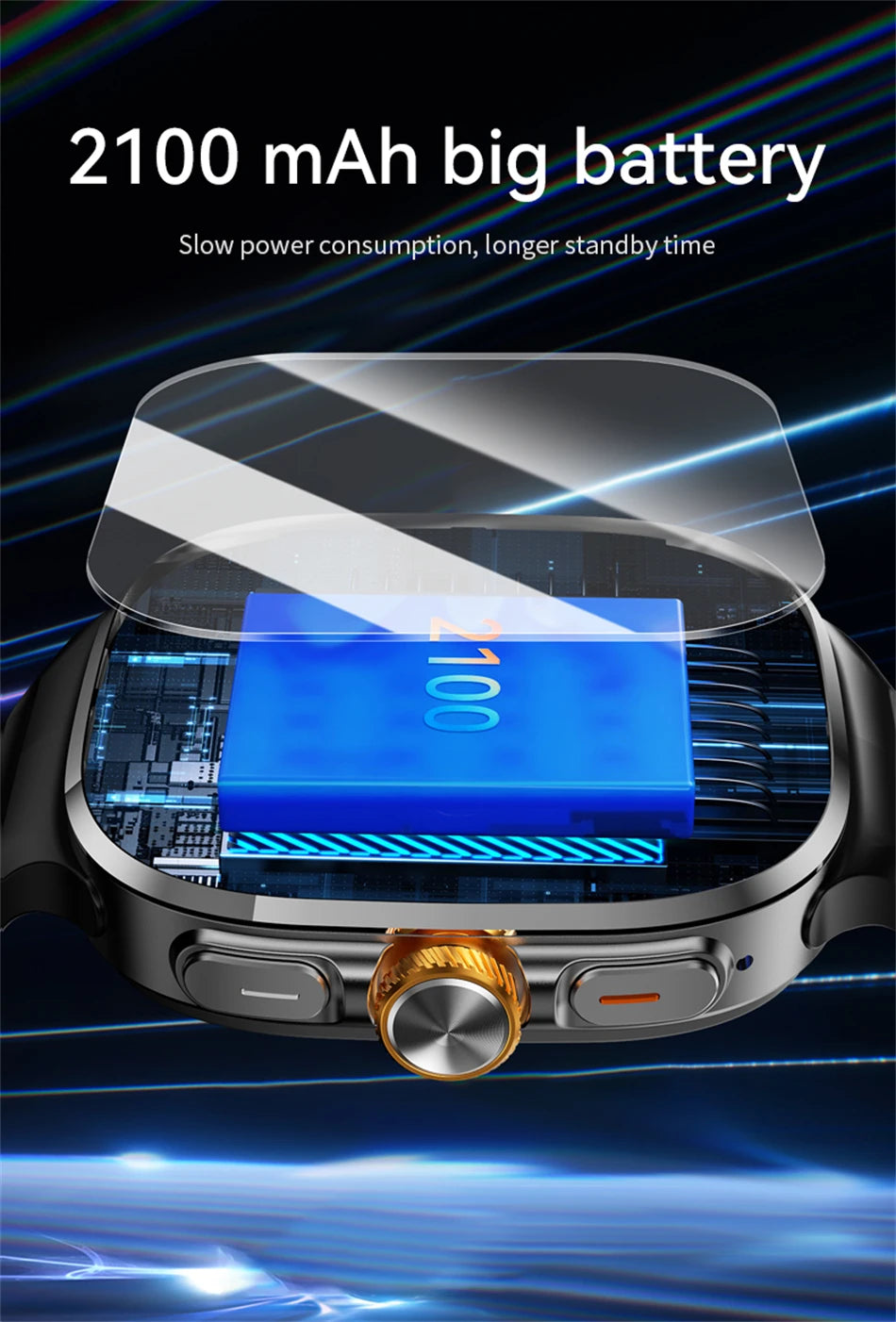 5G/4G Full Network Smart Watch 2.40 inch Big Screen HD Video Call 8GB+128GB RAM 2100mAh Google Play WIFI GPS Sim Card