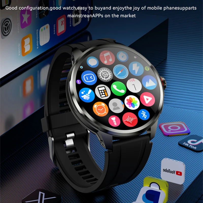 5G/4G Full Netcom 8GB+128GB RAM Smart Watch 1.95 inch 2100mah Battery 900W Camera GPS WIFI Google APPS Smartwatch