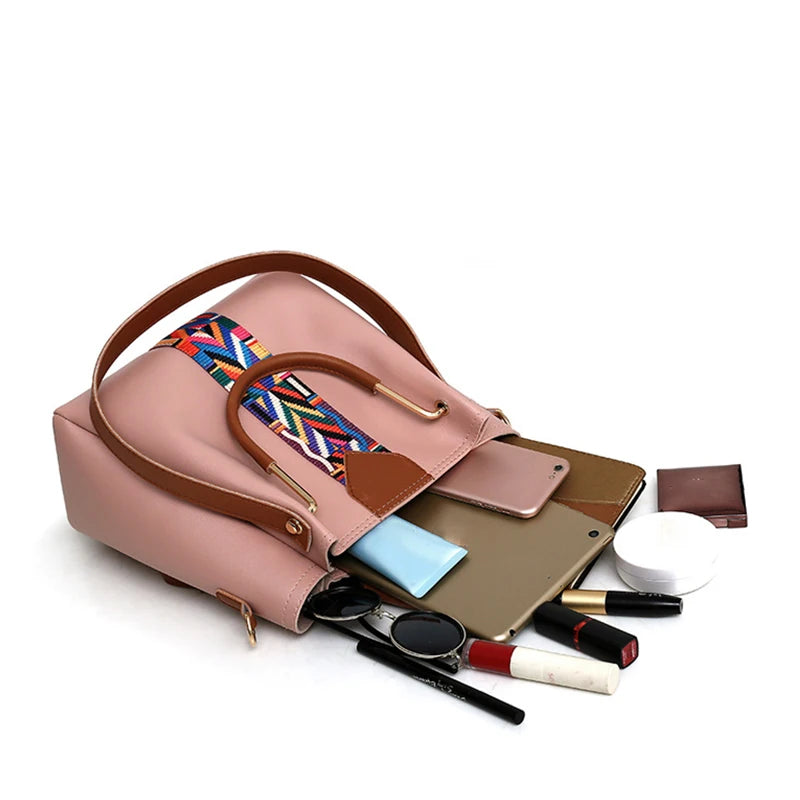 Luxury Handbag Large Capacity  4 set Bag  Shoulder Bag Wallet Card Case