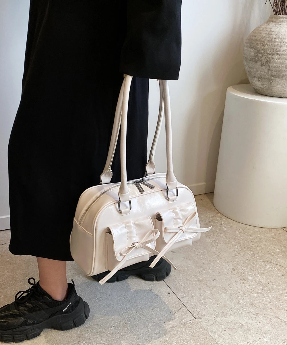 Shoulder Bags with  Big Capacity Commuter Mini Boston Underarm Luxury Designer Handbag
