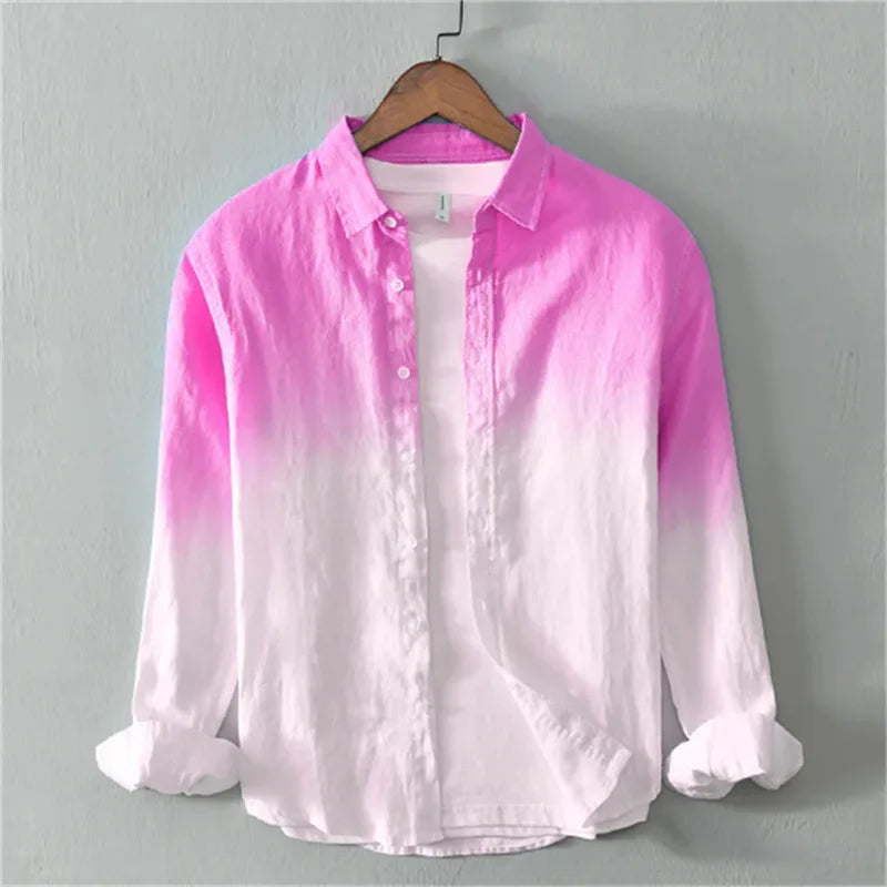 Spring and Autumn Shirt Casual Long Sleeve Collar Shirt
