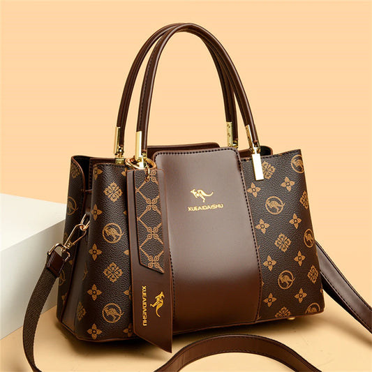Luxury Leather  Handbag Large Capacity and Soft