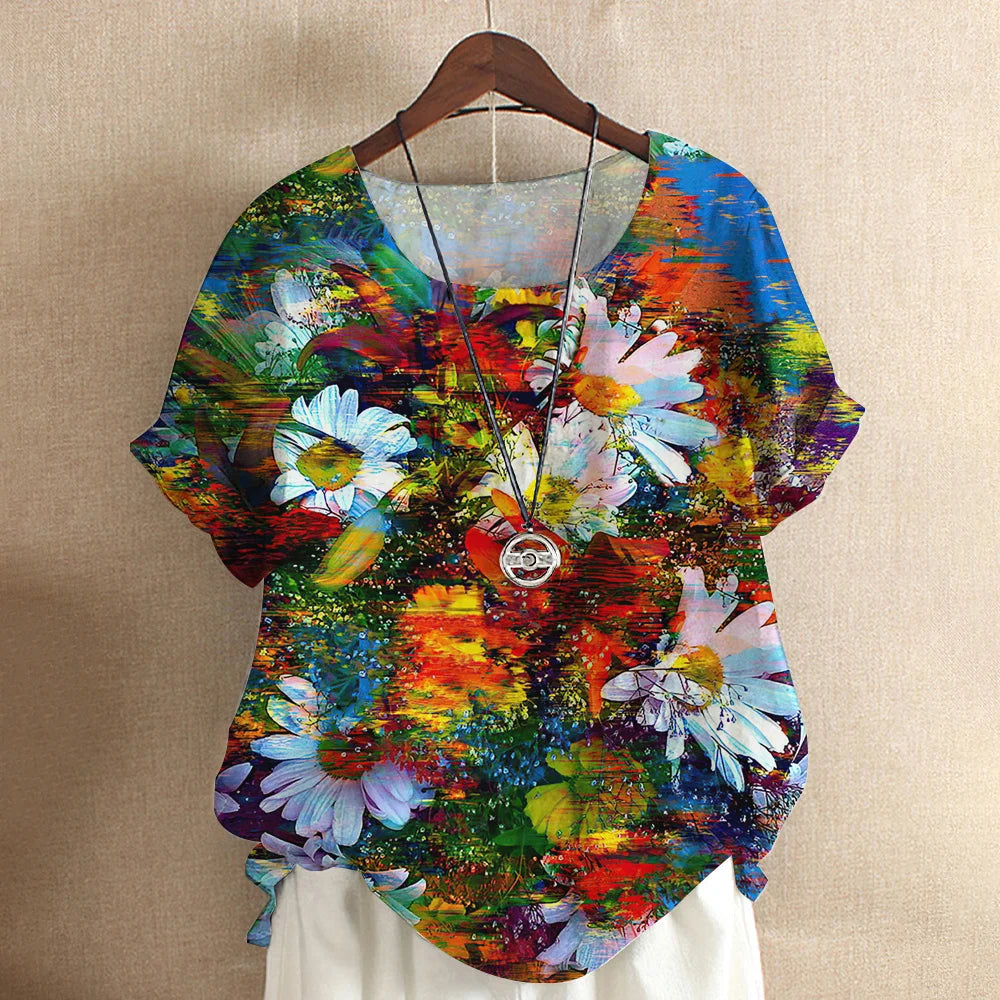 Tops Fashion Pullover Ladies Tees For Summer