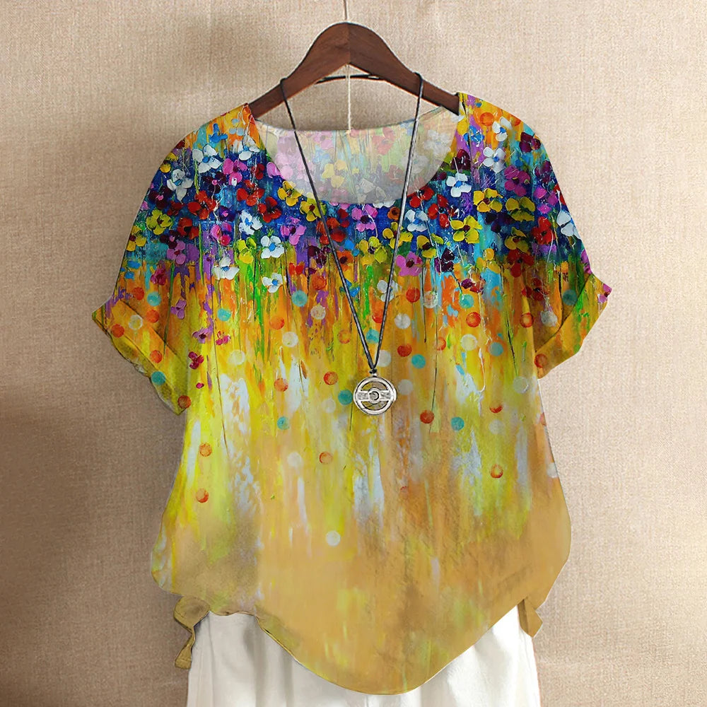 Tops Fashion Pullover Ladies Tees For Summer