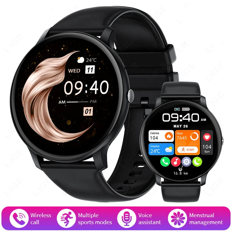 Smart Watch Bluetooth Call Sports Fitness Watches Heart Rate Health Monitor Android iOS