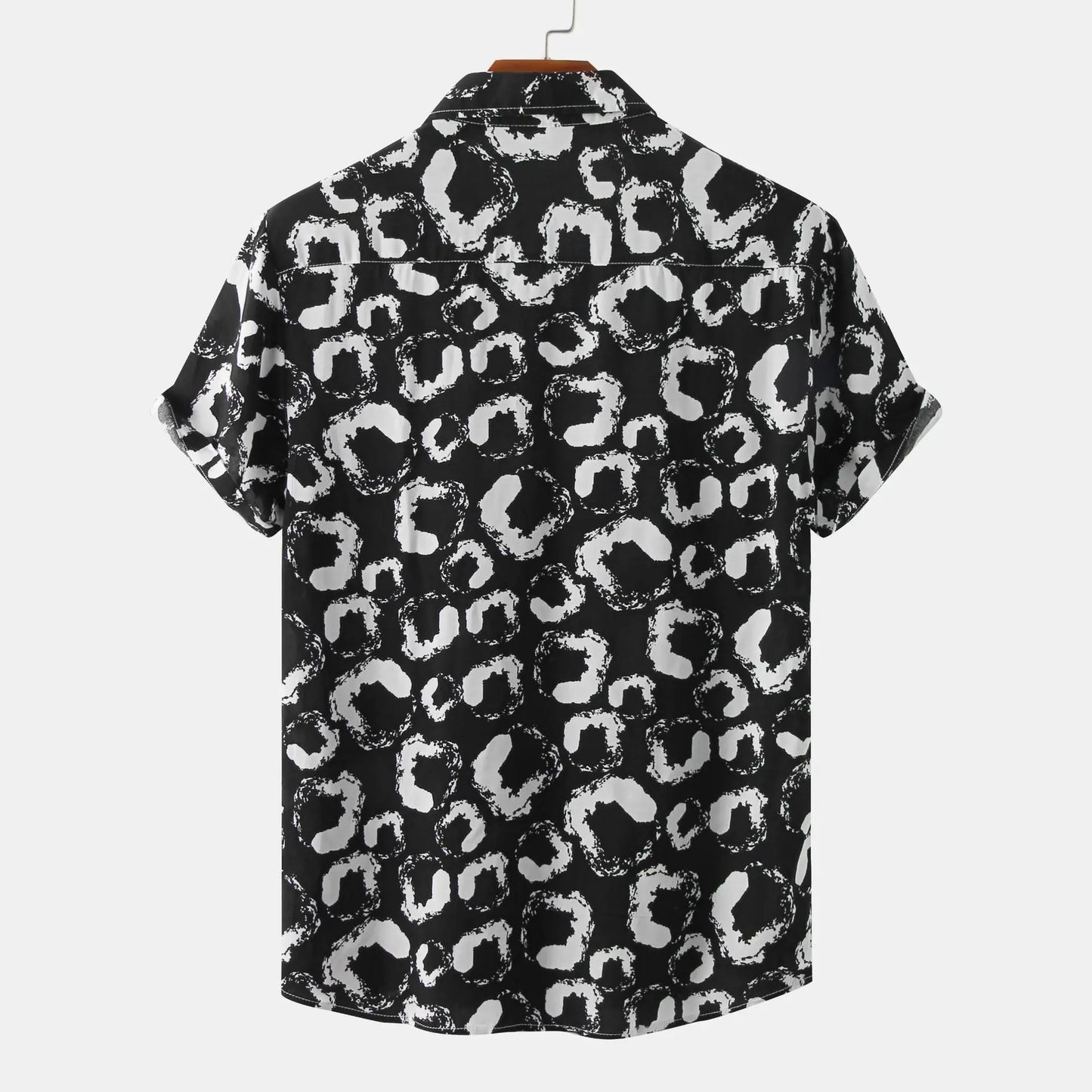 Summer  Fashion Social Beach Style Men Short Sleeve