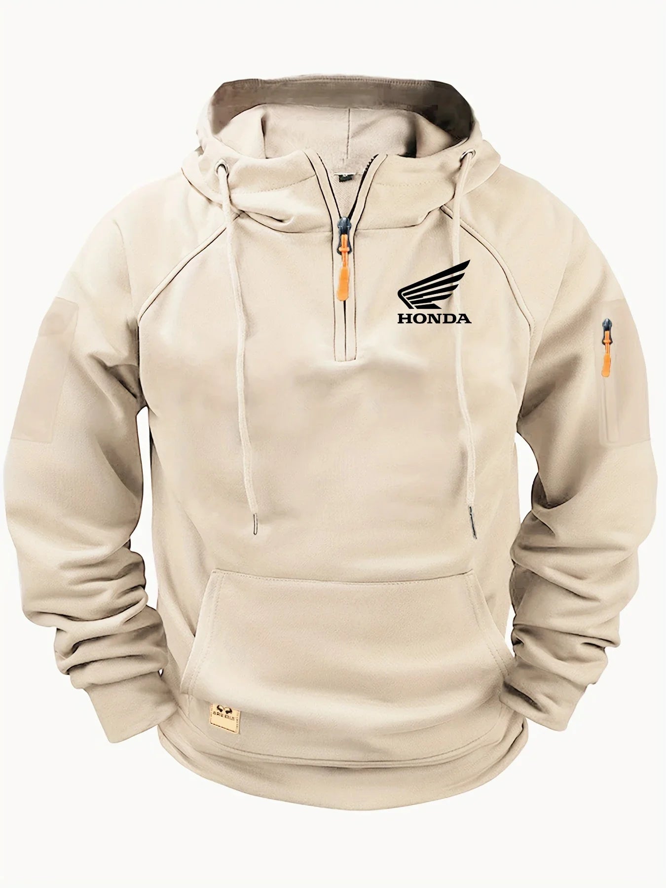 New Honda Racing Team Outdoor Cycling Fashion Street Half Zip Hoodie For Men