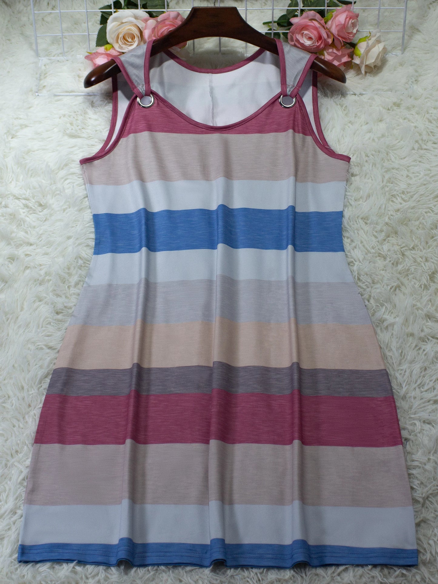 V Neck Sleeveless Maxi Dress