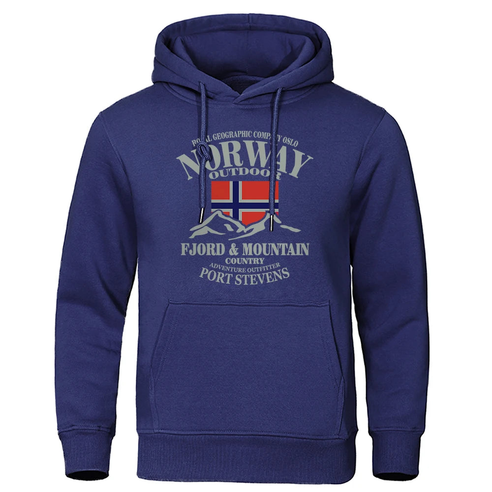 Norway FjordFashion High Quality Hoody Oversize Casual Mountain Hoodies For Men And Women
