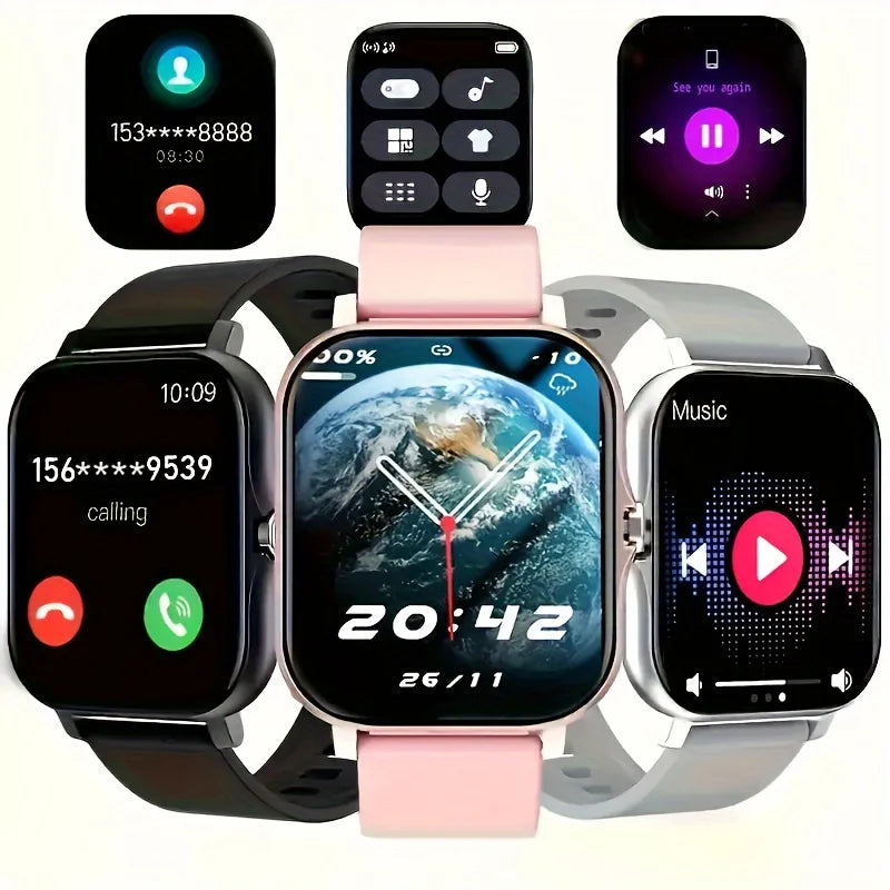 Smart Watch Answer,Make Calls and Messages Preview Sport Mode DIY Dial Sleep Monitor Smart Watch for Men Women Gifts