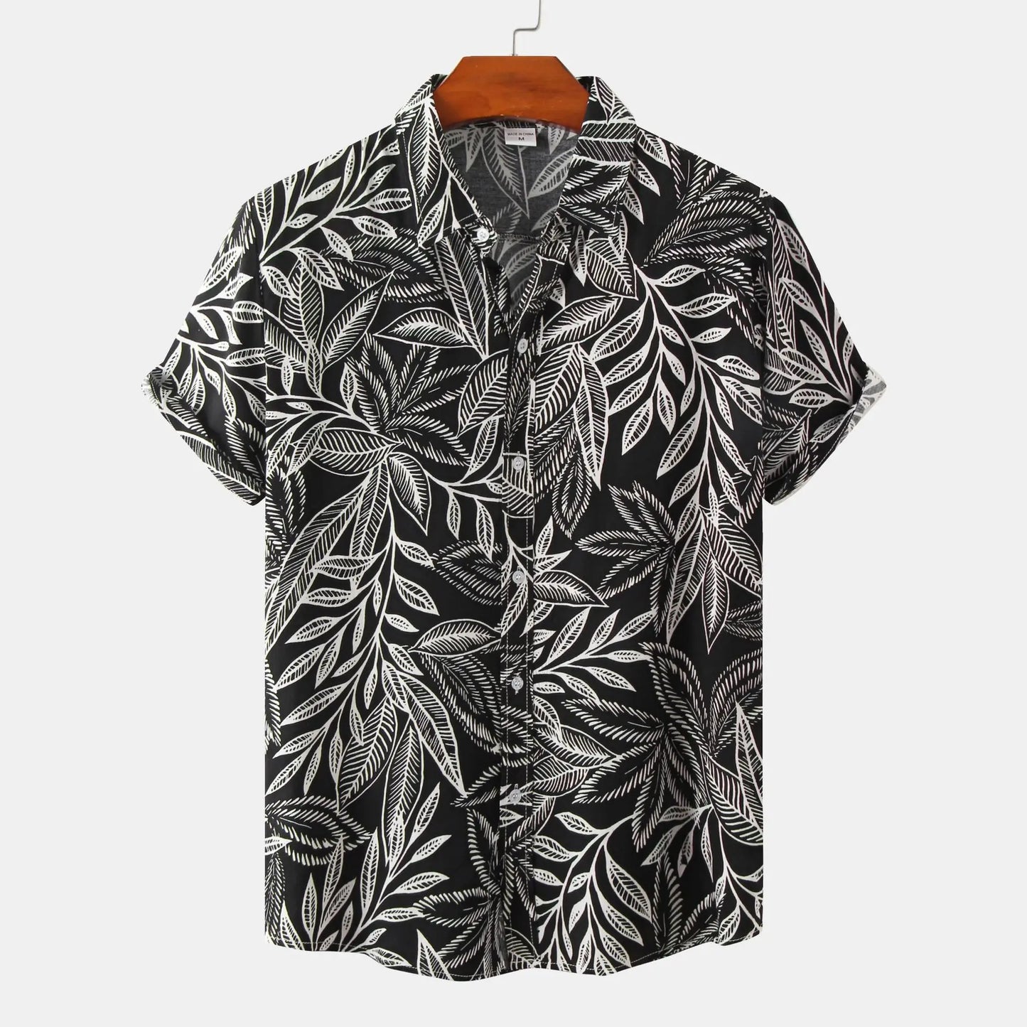 Summer  Fashion Social Beach Style Men Short Sleeve