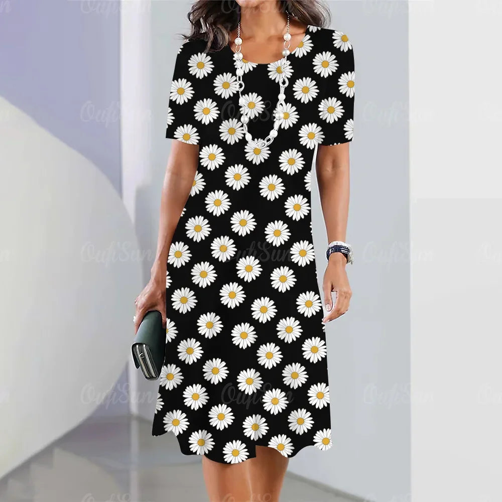 Elegant Beautiful Casual Mini  Summer Sweet Dress