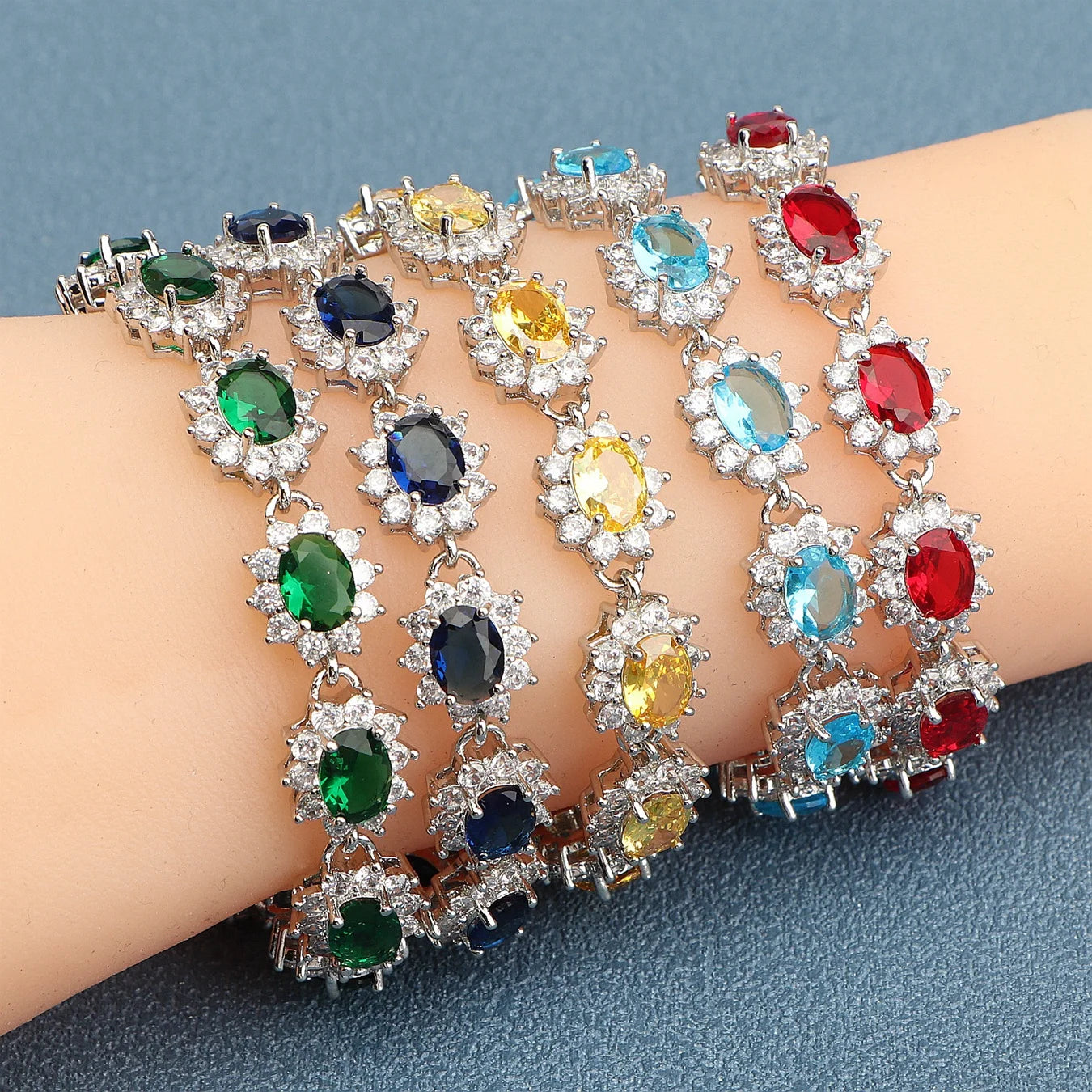 Charm Cubic Zircon Bracelets  Jewelry 18+2CM Length
