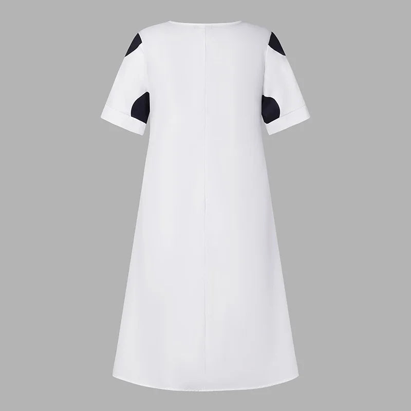 Plus Size Maxi Long Neck Party/Outing Elegant Dress