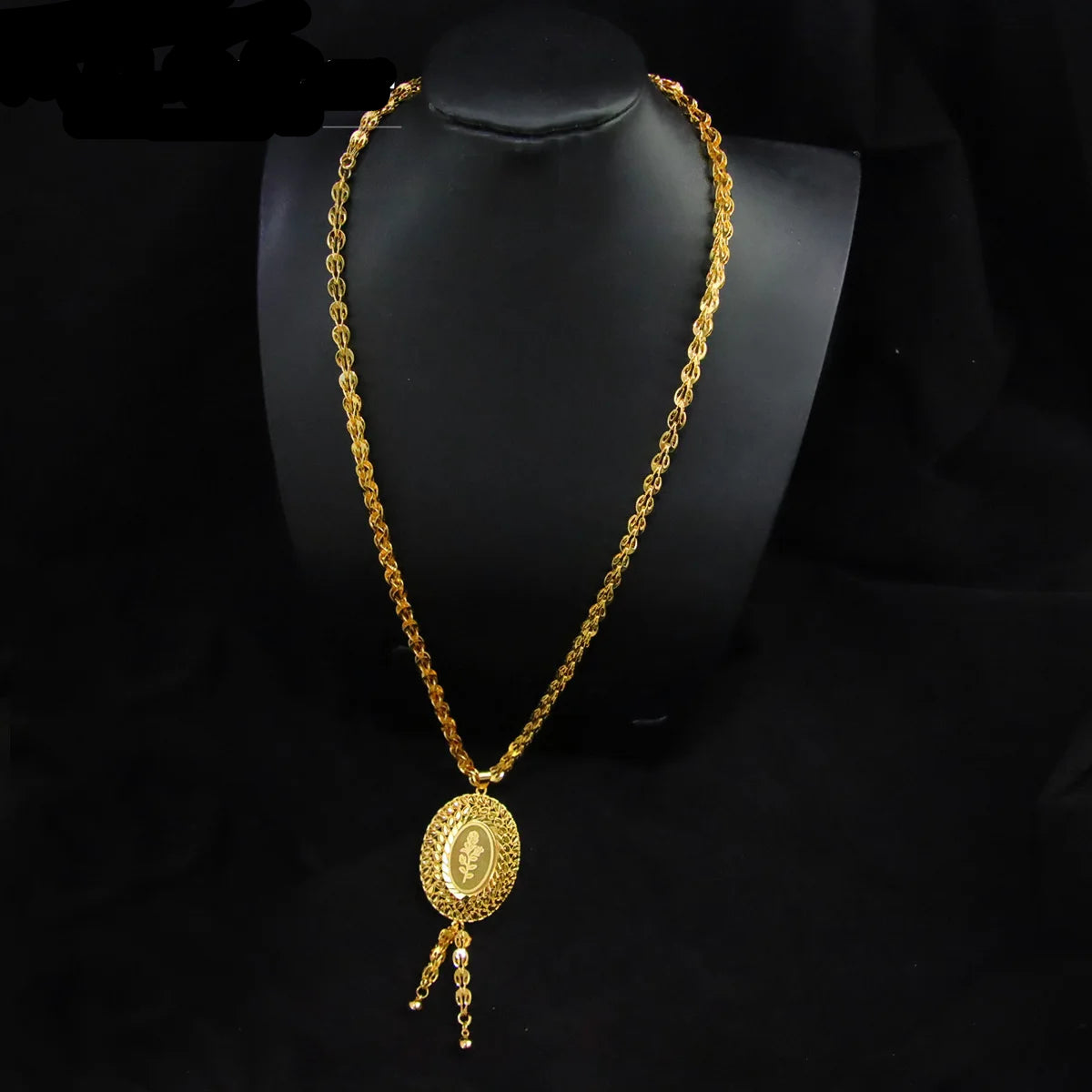 Necklace 21k Gold Plated Luxury Wedding Party set