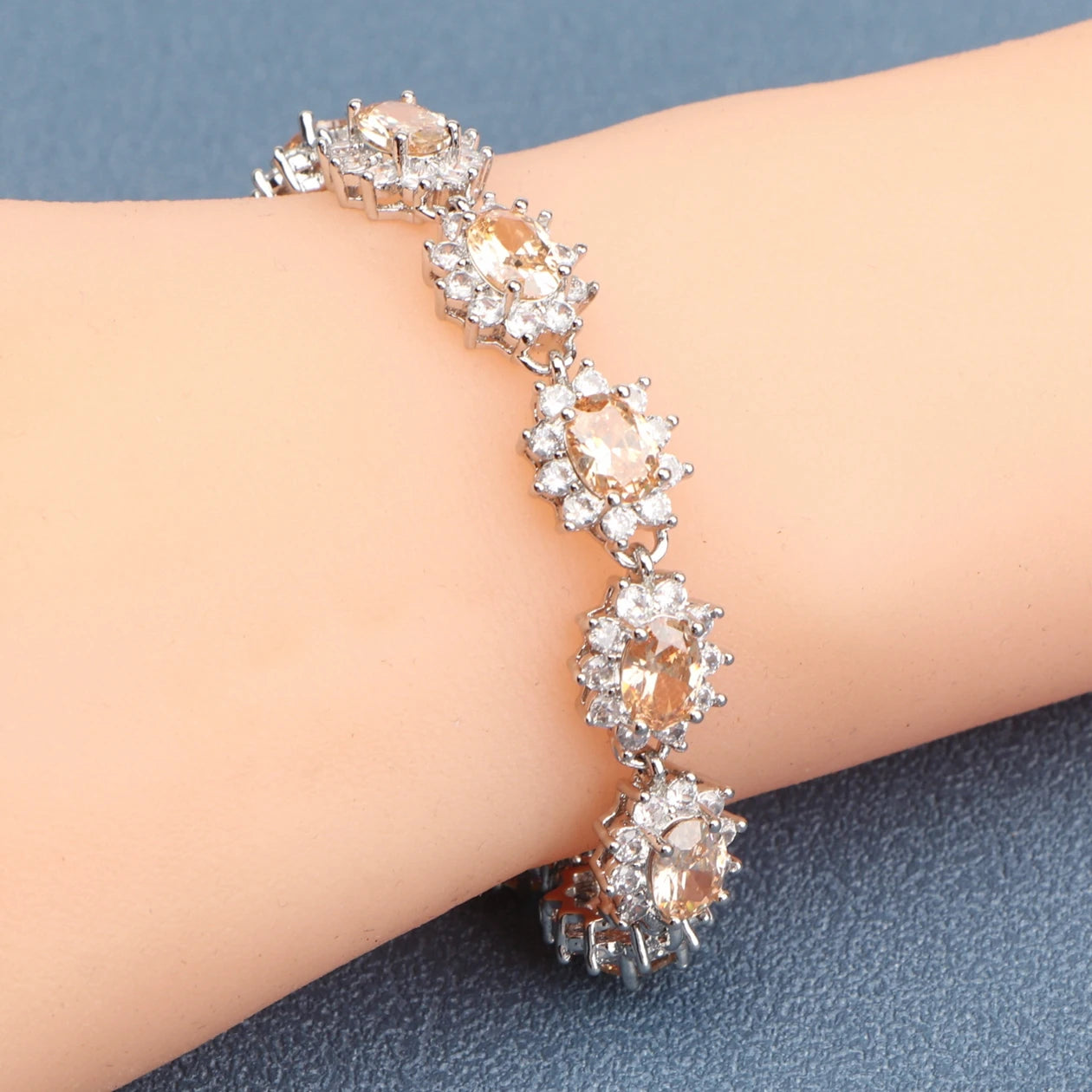Charm Cubic Zircon Bracelets  Jewelry 18+2CM Length