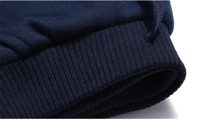 Men's autumn and winter sports set hooded casual cardigan jacket outdoor thickened warm sport