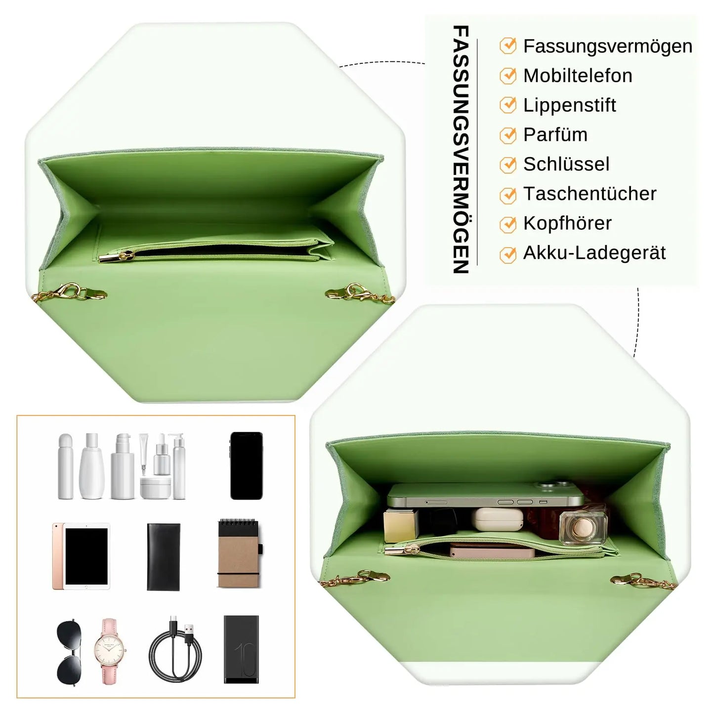 Clutch Envelope Pochette Evening bag Elegant Fashion necklaces bag handbag for wedding