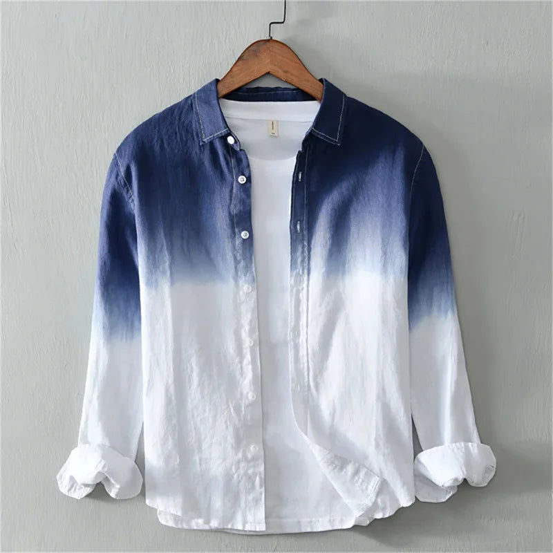 Spring and Autumn Shirt Casual Long Sleeve Collar Shirt