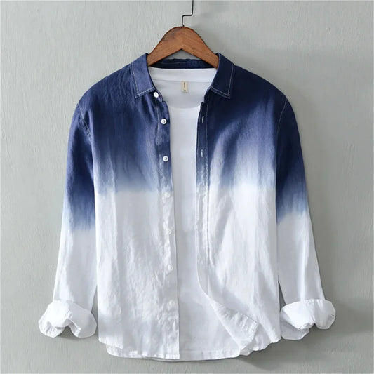 Spring and Autumn Shirt Casual Long Sleeve Collar Shirt