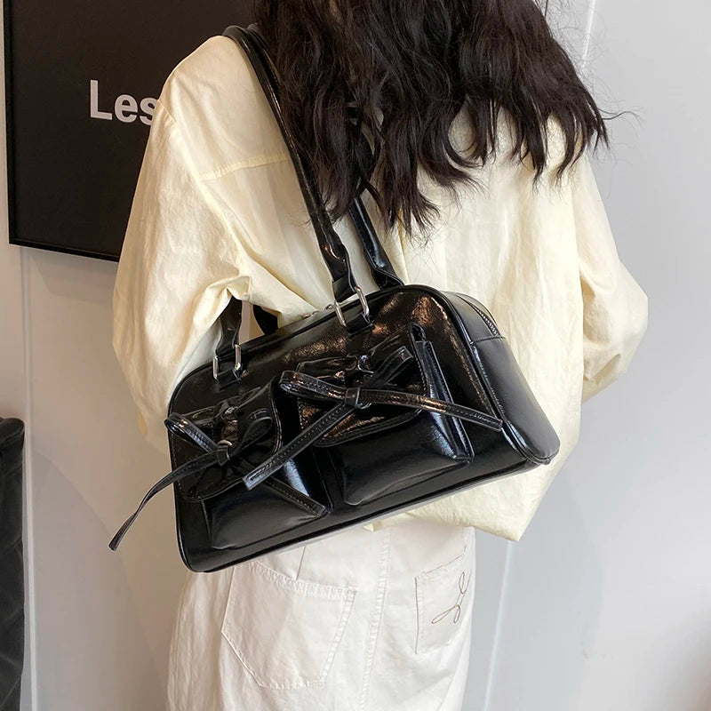 Shoulder Bags with  Big Capacity Commuter Mini Boston Underarm Luxury Designer Handbag