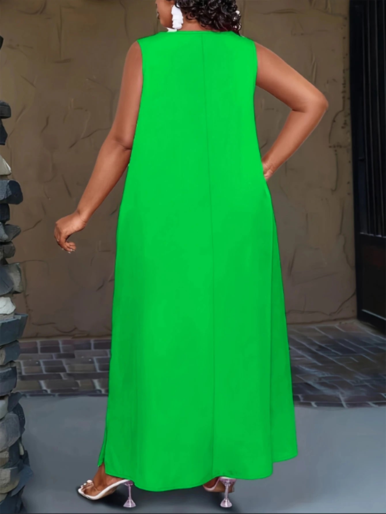 New Solid-Color Spring And Summer Dress From Europe And America