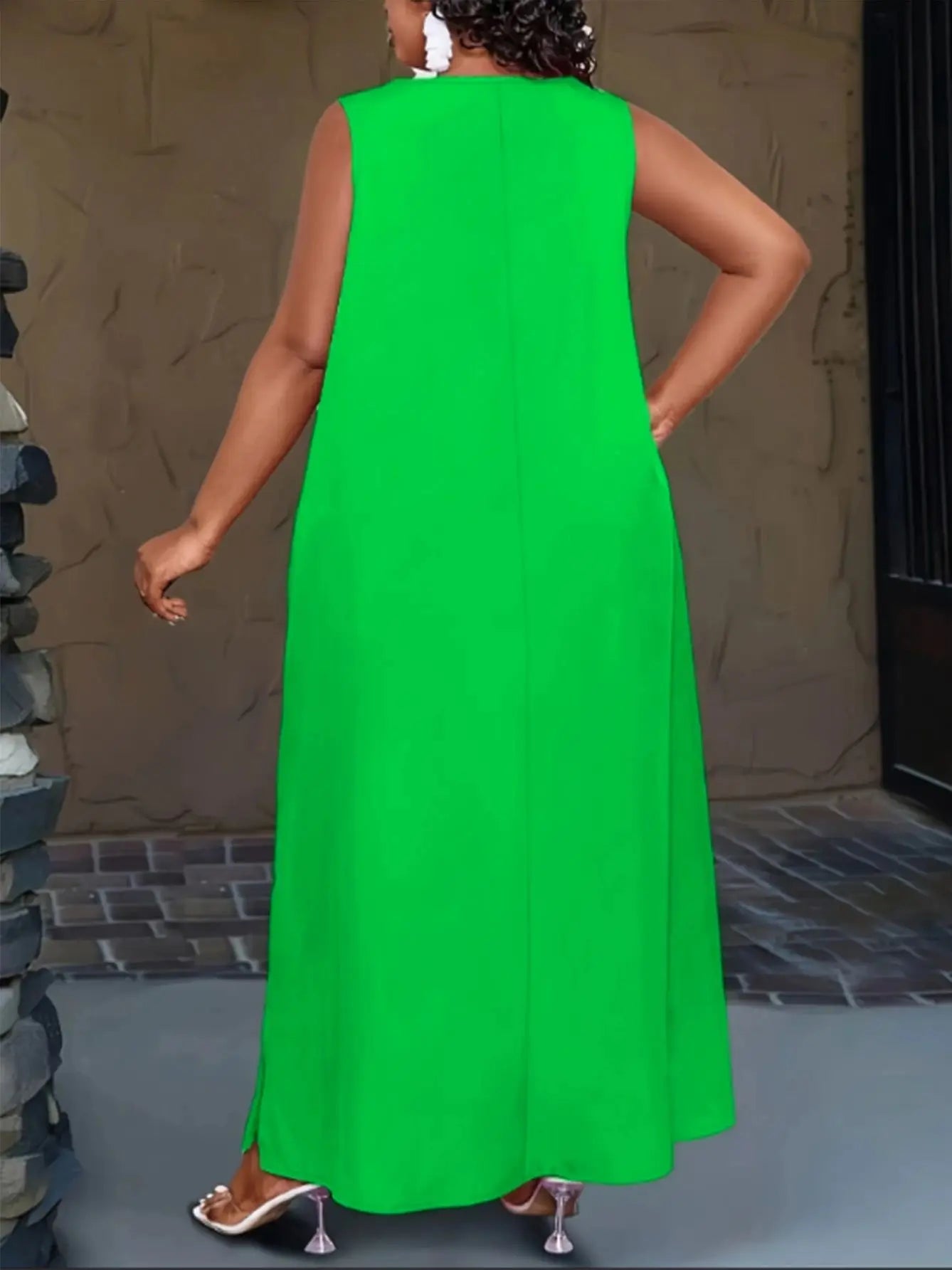 New Solid-Color Spring And Summer Dress From Europe And America