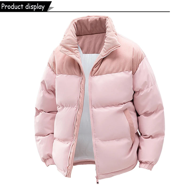 Winter  Outdoor Removable Hooded Windbreak Jacket  Warm Solid Jacket For Men