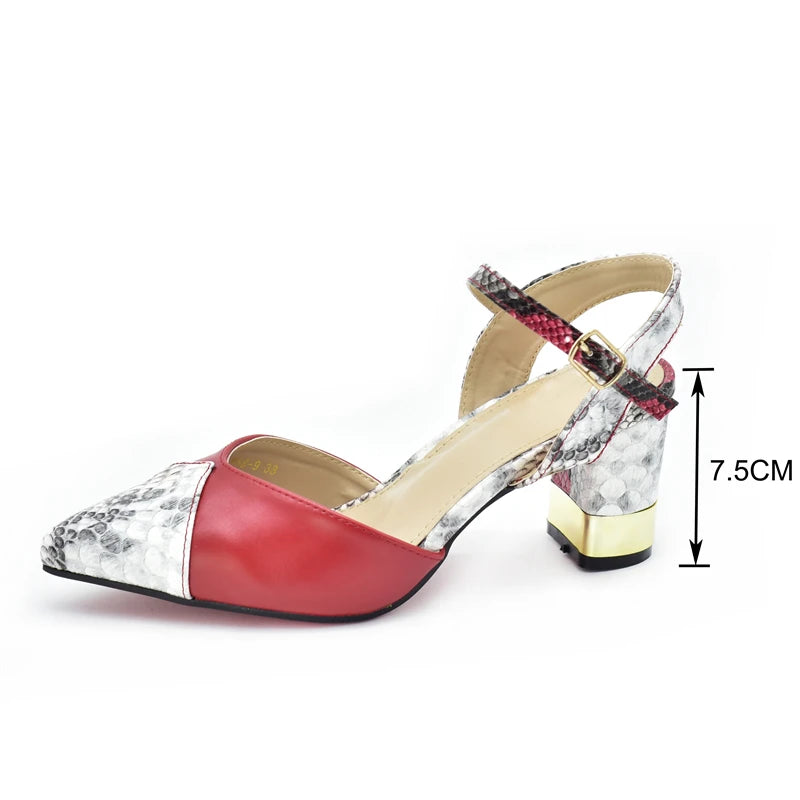 Fashion Leopard Shoes and Bag Set Wedding Pumps for Women Bride Shoes and Bag for Party Wedding