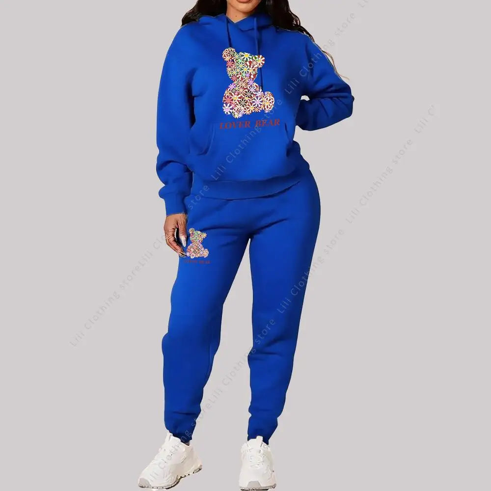 Women's Sets Hoodies  Outfits Sportswear Trend Ladies Tracksuit