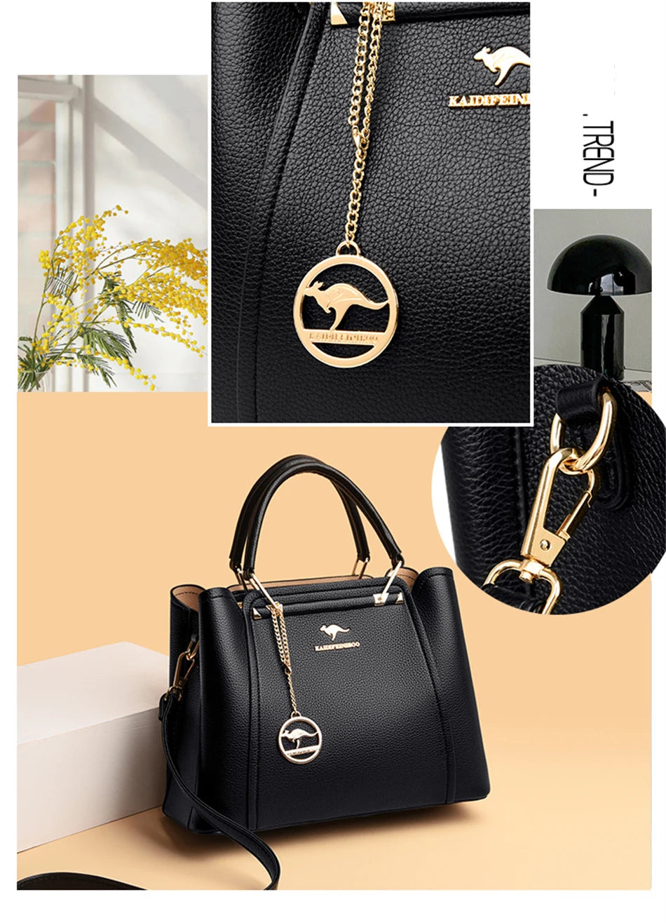 Shoulder Crossbody Sac Ladies Large Capacity Leather Handbags
